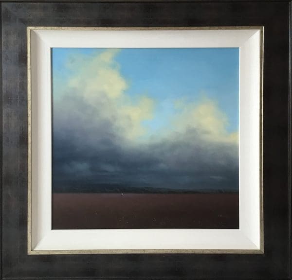 Lawrence Coulson sky cloud marine sea ocean reflections wind silver lining sunset sunrise canvas oil original blue