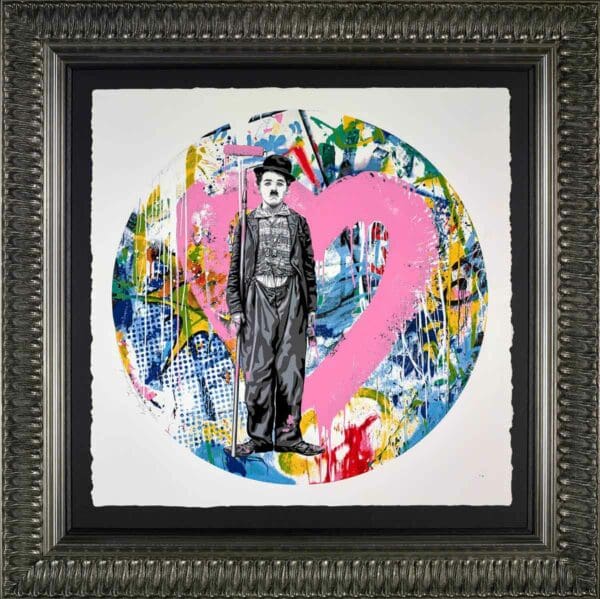 Mr. Brainwash Roundabout Charlie Chaplin Limited Edition Print pop art street art for sale