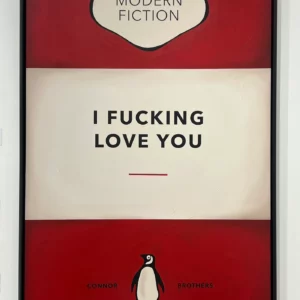 The Connor Brothers pulp fiction red penguin books black white modern vintage classic contemporary oil canvas original