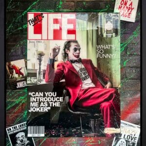 Mr. Sly Original Mixed Media Introduce Me As The Joker Original Artwork