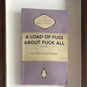 The Connor Brothers shakespeare much ado about nothing framed book lavender purple violet penguin for sale