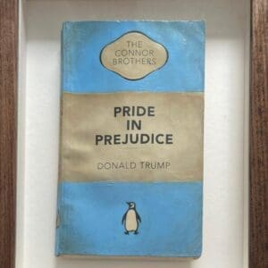 The Connor Brothers donald trump america USA politics cyan blue penguin framed book contemporary relevant