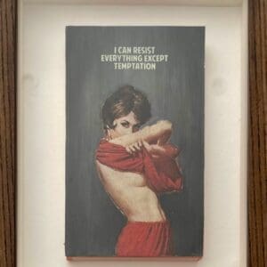 The Connor Brothers woman red dress temptation biblical american framed book contemporary global famous investment
