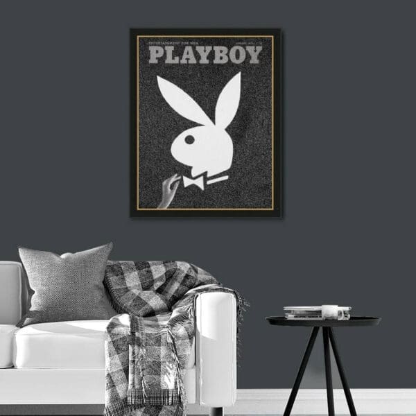 Simon Claridge silkscreen on canvas diamond dust playboy bunny girls Hugh Hefner glamorous provocative vintage iconic